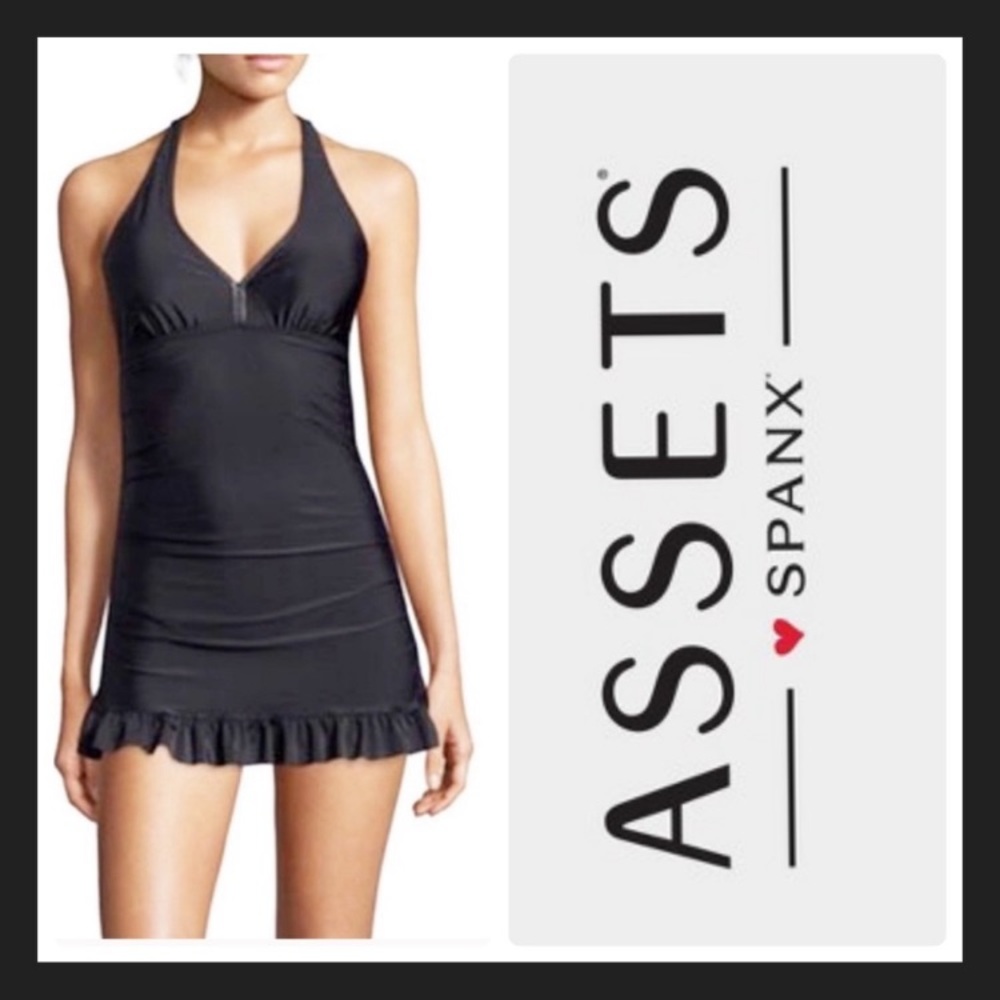 Assests by SPANX Black Swimsuit Dress